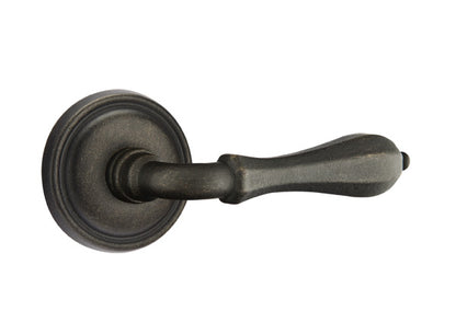 Emtek Octagon Lever Medium Bronze Style 12 Rosette