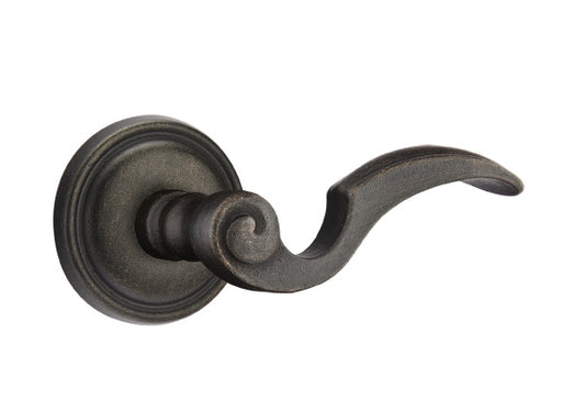 Emtek Lost Wax Napoli Lever - Style 12 Rosette - Medium Bronze