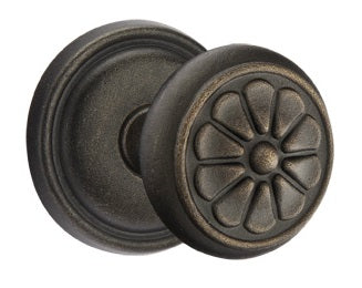 Emtek Lost Wax Petal Door Knob with Style 12 Rosette