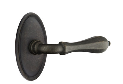 Emtek Lost Wax Cast Bronze Octagon Lever - Style 14 Rosette - Medium Bronze