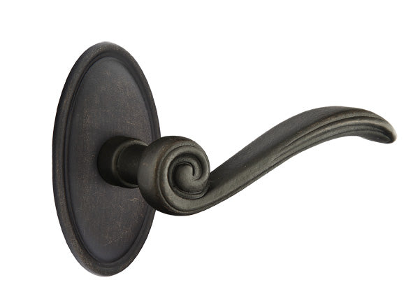 Emtek Medici Lever Medium Bronze Style 14 Rosette