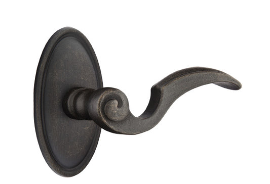 Emtek Napoli Lever Medium Bronze Style 14 Rosette