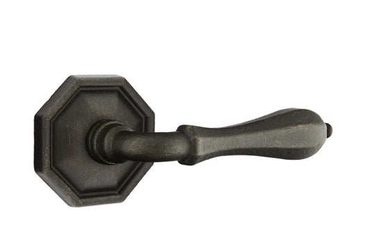 Emtek Octagon Lever Medium Bronze Style 15 Rosette