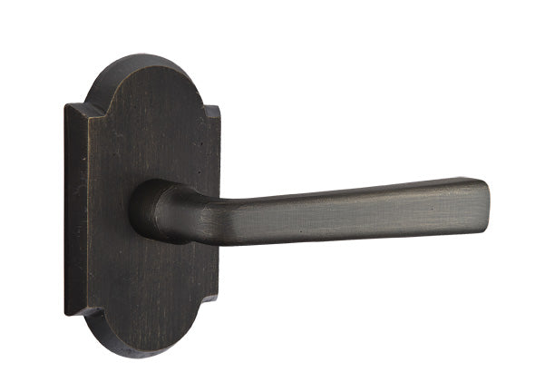 Emtek Sandcast Bronze Cimarron Lever - Style 1 Rosette - Medium Bronze