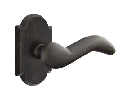 Emtek Sandcast Bronze Cody Lever - Style 1 Rosette - Medium Bronze