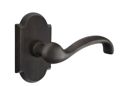 Emtek Sandcast Bronze Teton Lever - Style 1 Rosette - Medium Bronze