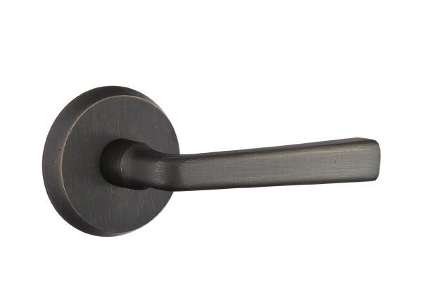 Emtek Sandcast Bronze Cimarron Lever - Style 2 Rosette - Medium Bronze