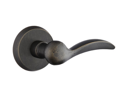 Emtek Sandcast Bronze Durango Lever - Style 2 Rosette - Medium Bronze