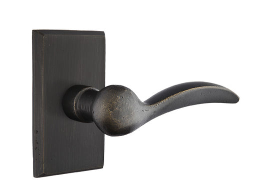 Emtek Sandcast Bronze Durango Lever - Style 3 Rosette - Medium Bronze