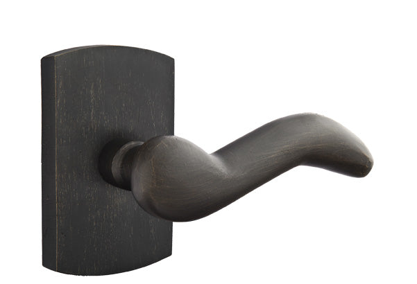 Emtek Sandcast Bronze Cody Lever - Style 4 Rosette - Medium Bronze