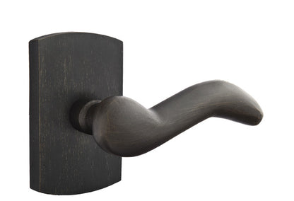 Emtek Sandcast Bronze Cody Lever - Style 4 Rosette - Medium Bronze