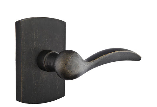 Emtek Sandcast Bronze Durango Lever - Style 4 Rosette - Medium Bronze