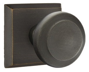 Emtek Sandcast Butte Doorknob - Shown with Style 6 Rosette