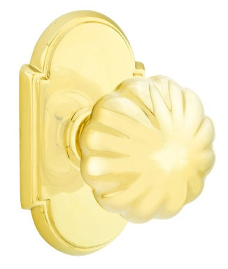 Emtek Melon Knob with #8 Rosette