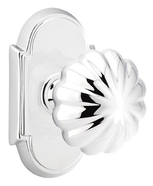 Emtek Melon Knob with #8 Rosette