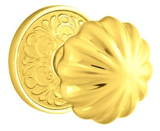 Emtek Melon Knob - Lancaster Rosette