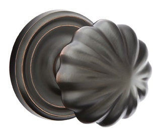 Emtek Melon Knob Regular Rosette - Oil Rubbed Bronze