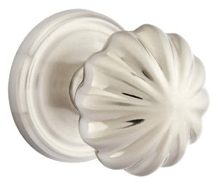 Emtek Melon Knob Regular Rosette - Satin Nickel