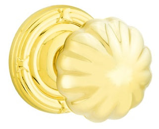 Emtek Melon Knob - Ribbon and Reed Rosette
