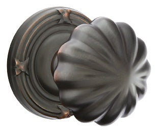 Emtek Melon Knob - Ribbon and Reed Rosette