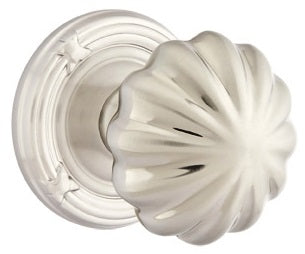 Emtek Melon Knob - Ribbon and Reed Rosette