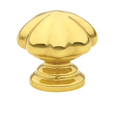 Emtek melon 1-1/4 Inch Cabinet Knob Polished Brass