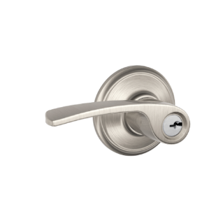 Schlage Merano Keyed Lever-Satin Nickel 