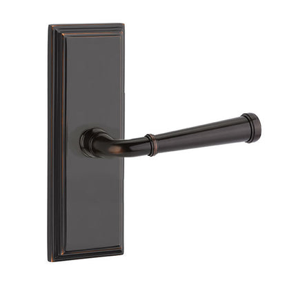 Emtek Merrimack Lever with 7 Inch Wilshire Sideplate