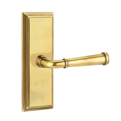 Emtek Merrimack Lever with 7 Inch Wilshire Sideplate
