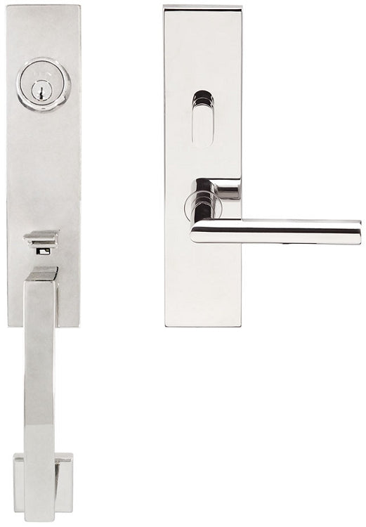 Inox MH Handleset with Frankfurt Lever