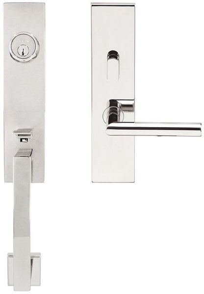 Inox MH Handleset with Frankfurt Lever