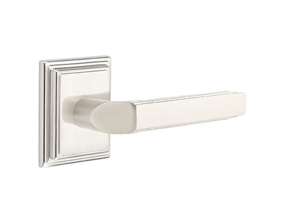 Emtek Milano Lever Satin Nickel-Wilshire Rosette