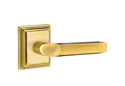 Emtek Milano Lever French Antique-Wilshire Rosette