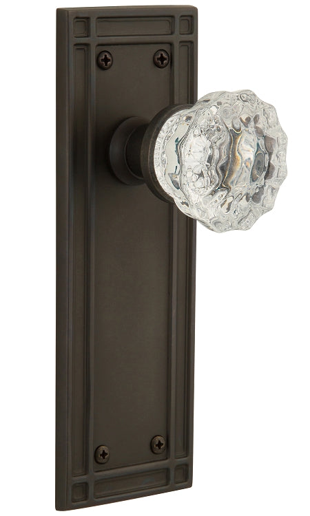 Nostalgic Warehouse Crystal Knob with Mission Plate