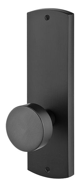 Emtek Missoula Sideplate - Bronze Round Knob - Flat Black