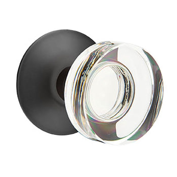 Emtek Disc Crystal Knob with Modern Rosette