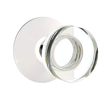 Emtek Disc Crystal Knob with Modern Rosette