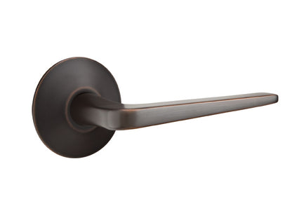 Emtek Brass Athena Lever Oil Rubbed Bronze-Modern Rosette