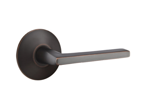 Emtek Brass Helios Lever Oil Rubbed Bronze-Modern Rosette