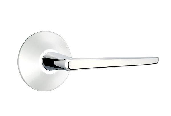 Emtek Brass Hermes Lever Polished Chrome-Modern Rosette
