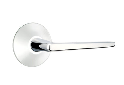 Emtek Brass Hermes Lever Polished Chrome-Modern Rosette