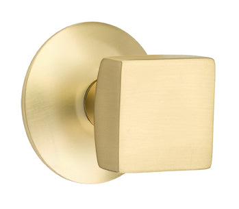 Emtek Square Knob - Modern Rosette