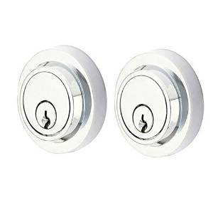 Emtek Modern Double Cylinder Deadbolt - Polished Chrome
