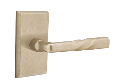 Emtek Montrose Lever Tumbled White Bronze-Style 3 Rosette