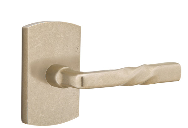 Emtek Montrose Lever Tumbled White Bronze-Style 4 Rosette