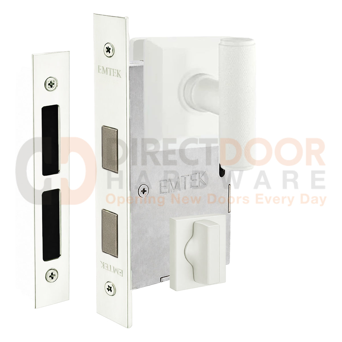 Emtek Ace Knurled Interior Mortise Knob with Quincy Rosette
