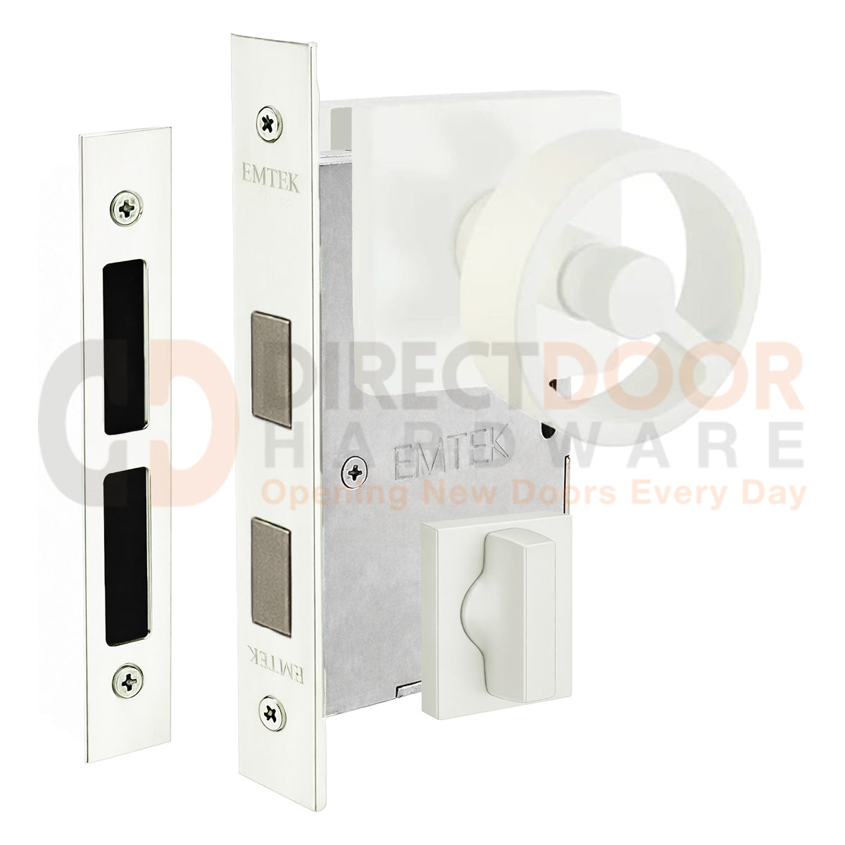 Emtek Spoke Interior Mortise Knob with Square Rosette