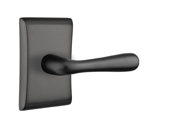 Emtek Basel Lever Flat Black-Neos Rosette