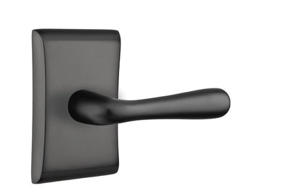 Emtek Basel Lever Flat Black-Neos Rosette