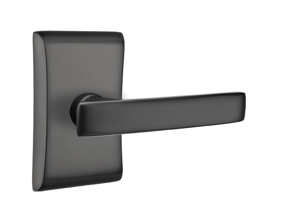 Emtek Geneva Lever Flat Black-Neos Rosette